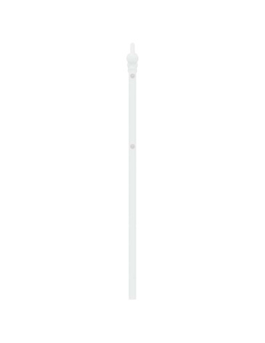 Testiera di Ricambio in Metallo Bianco 135 cm