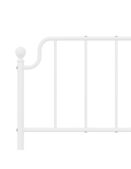 Testiera di Ricambio in Metallo Bianco 135 cm