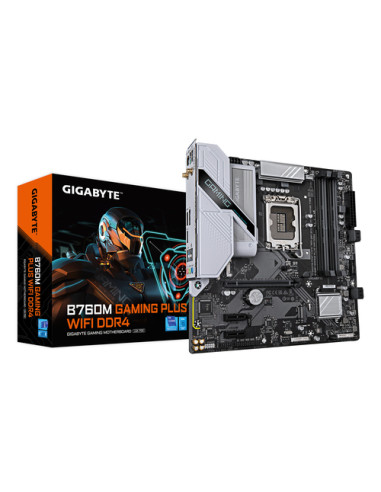 GIGABYTE B760M GAMING PLUS WIFI DDR4 Scheda madre - Supporta CPU Intel Core di 14a generazione, VRM a 4+1+1 fasi, fino a 5333 MH