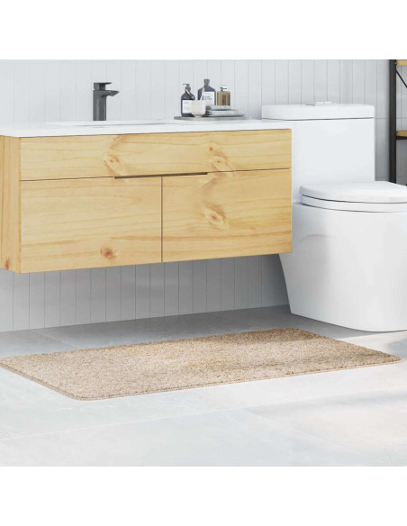 Tappetino da bagno antiscivolo Crema 70 x 120 cm PP