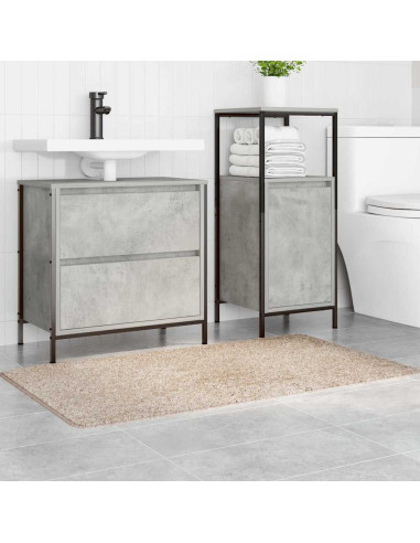 Tappetino da bagno antiscivolo Crema 70 x 120 cm PP