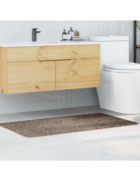Tappetino da bagno antiscivolo Marrone 70 x 120 cm PP