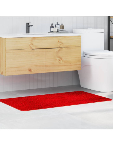 Tappetino da bagno antiscivolo Rosso 70 x 120 cm PP