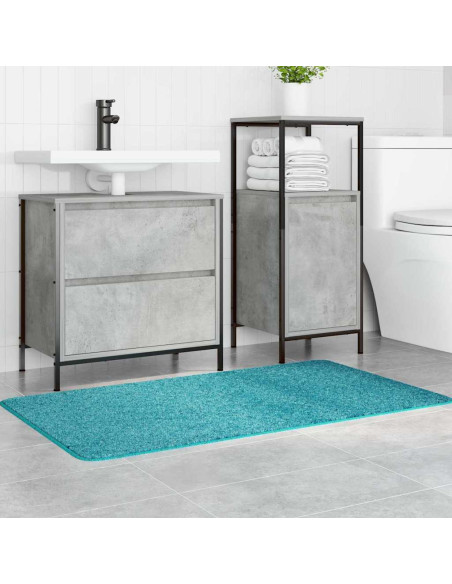 Tappetino da bagno antiscivolo Turchese 70 x 120 cm PP