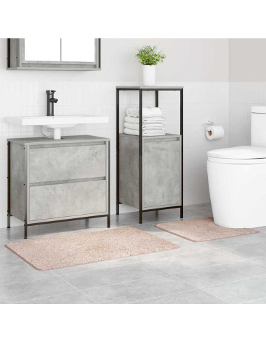 Set di tappetini antiscivolo per il bagno 2 pcs Crema PP