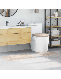 Set di tappetini antiscivolo per il bagno 3 pcs Crema PP
