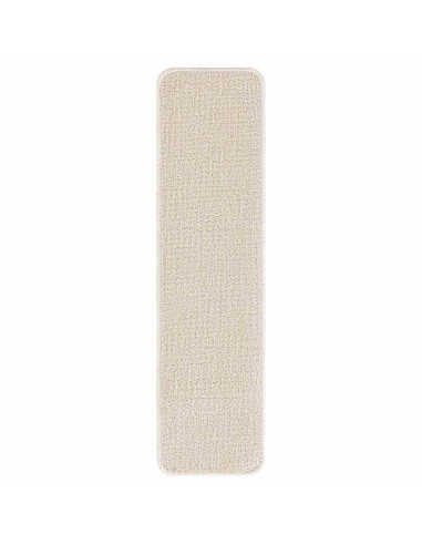 Tappetini Antiscivolo per Scale 15 pcs Crema 75 x 20 cm PP