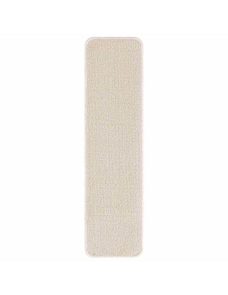 Tappetini Antiscivolo per Scale 15 pcs Crema 75 x 20 cm PP
