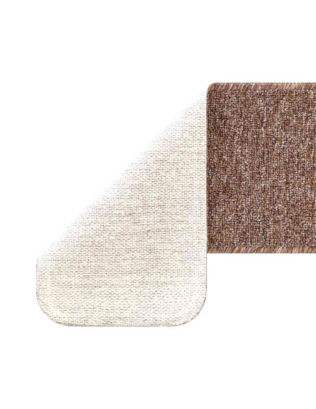 Tappetini Antiscivolo per Scale 15 pcs Marrone 60 x 25 cm PP