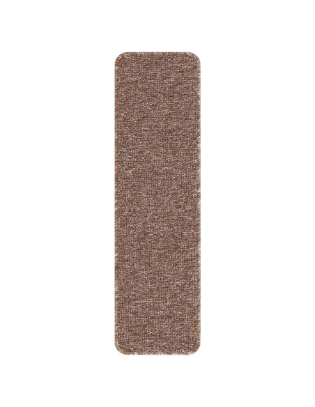 Tappetini Antiscivolo per Scale 15 pcs Marrone 75 x 20 cm PP