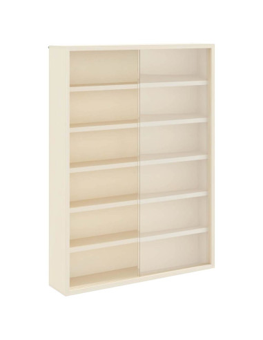 Vetrina a muro Beige 40 x 8,5 x 54 cm Legno compensato