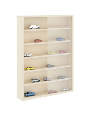 Vetrina a muro Beige 40 x 8,5 x 54 cm Legno compensato