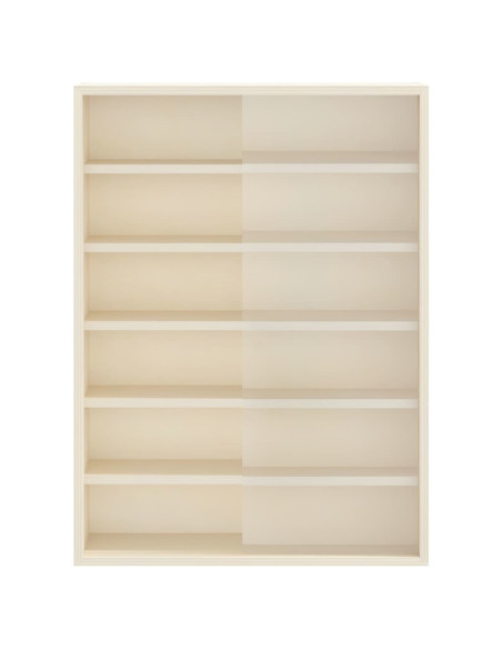 Vetrina a muro Beige 40 x 8,5 x 54 cm Legno compensato