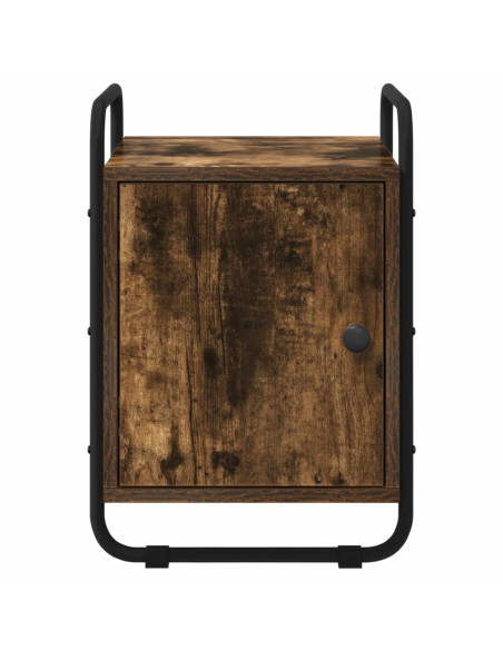 Armadio da Notte Rovere Fumo Legno ingegnerizzato