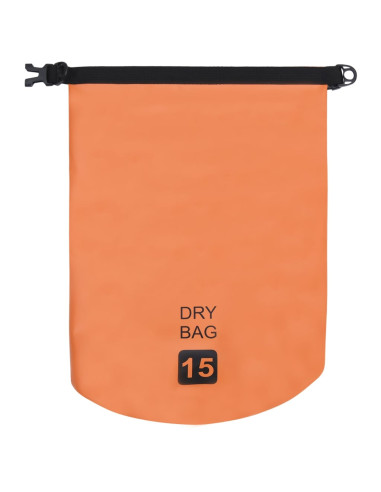 Borsa Impermeabile Arancione 15 L in PVC
