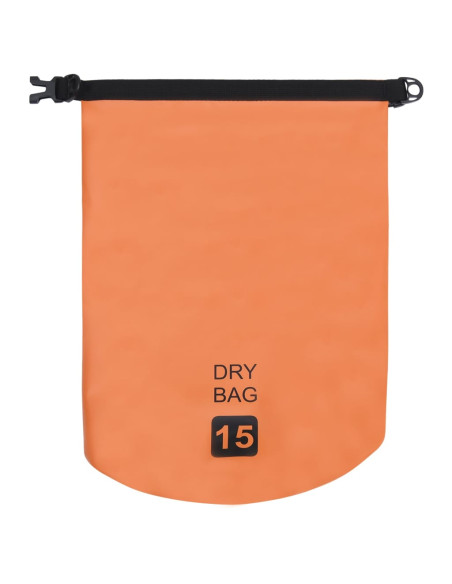 Borsa Impermeabile Arancione 15 L in PVC