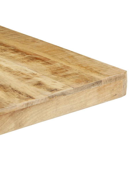 Tavolo da Pranzo 160x80x76 cm in Legno Massello di Mango Grezzo
