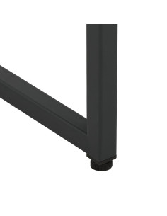 Credenza Alta Nera 80x35x135 cm in Acciaio 2