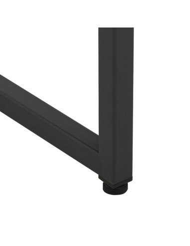 Credenza Alta Nera 80x35x135 cm in Acciaio