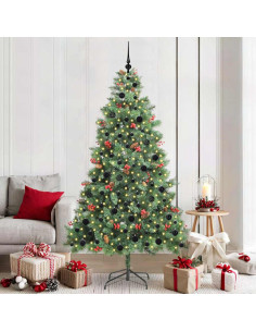 Albero di Natale artificiale Verde 210 cm PVC e Metallo