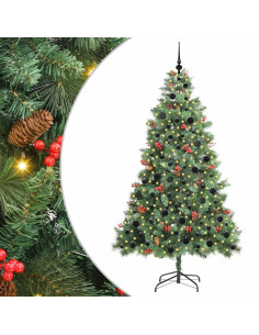 Albero di Natale artificiale Verde 210 cm PVC e Metallo 2