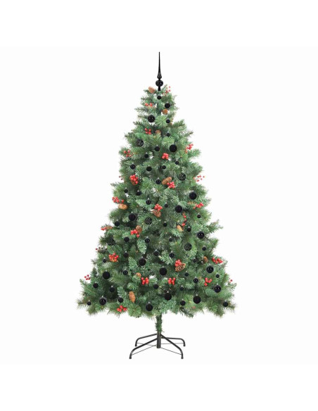 Albero di Natale artificiale Verde 210 cm PVC e Metallo