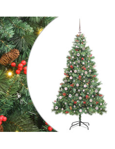 Albero di Natale artificiale Verde 210 cm PVC e Metallo 2