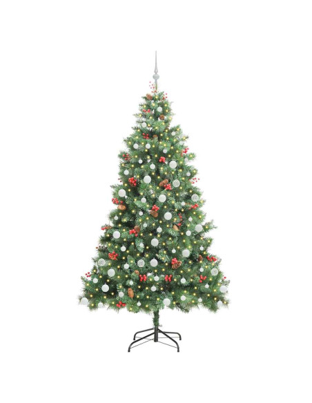 Albero di Natale artificiale Verde 210 cm PVC e Metallo