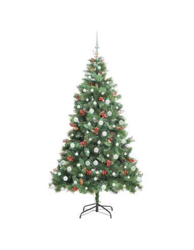 Albero di Natale artificiale Verde 210 cm PVC e Metallo