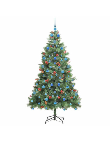 Albero di Natale artificiale Verde 210 cm PVC e Metallo