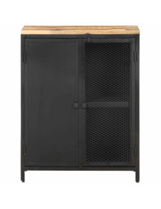 Credenza 60x35x78 cm in Legno Massello di Mango Grezzo 2