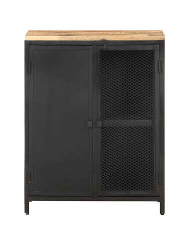 Credenza 60x35x78 cm in Legno Massello di Mango Grezzo