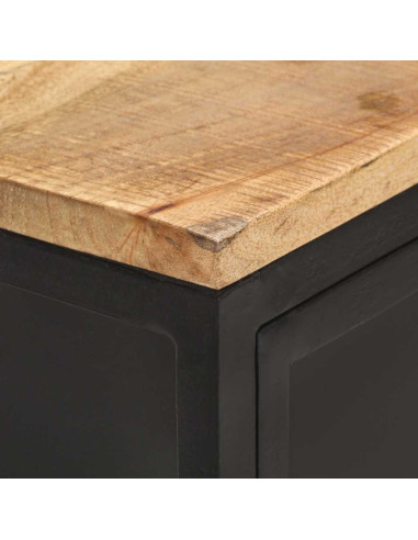 Credenza 60x35x78 cm in Legno Massello di Mango Grezzo