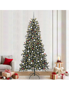 Albero di Natale artificiale con 300 LED Verde 240 cm
