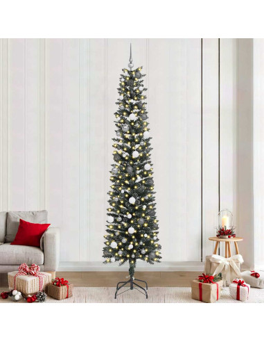 Albero di Natale artificiale con 300 LED Verde 240 cm