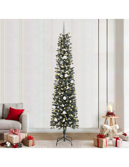 Albero di Natale artificiale con 300 LED Verde 240 cm