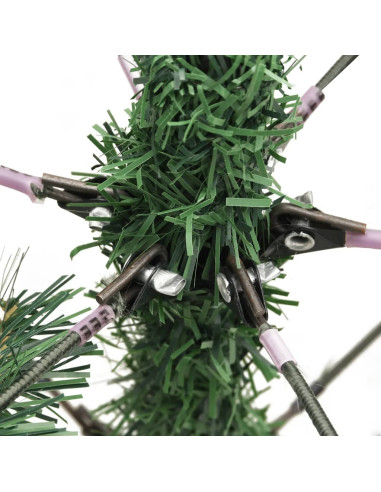 Albero Natale Artificiale Incernierato con Pigne e Bacche 210cm
