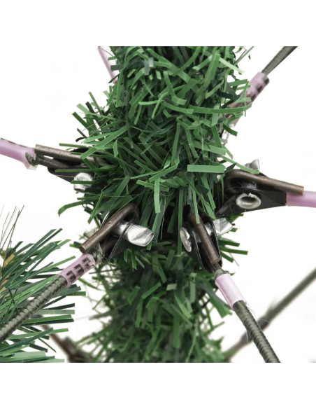 Albero Natale Artificiale Incernierato con Pigne e Bacche 210cm