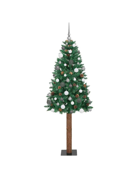 Albero di Natale snodato con 300 LED con supporto Verde 180 cm
