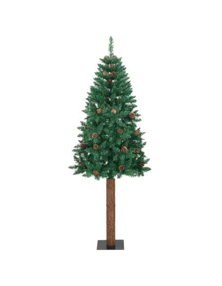Albero di Natale snodato con 300 LED con supporto Verde 180 cm