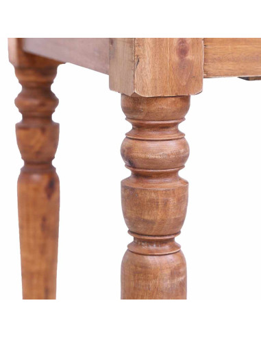 Scrivania con Cassetti 117x57x75 cm in Legno Massello di Mogano