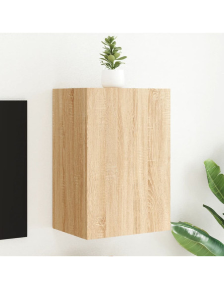 Mobile TV Parete Rovere Sonoma 40,5x30x60 cm Legno Multistrato