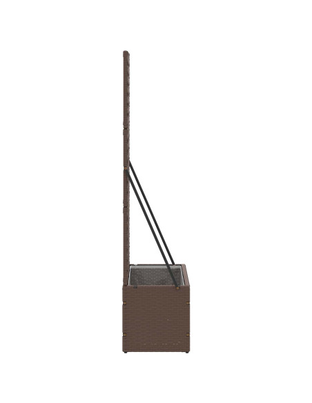 Fioriera a traliccio da giardino Marrone 70 x 30 x 135 cm