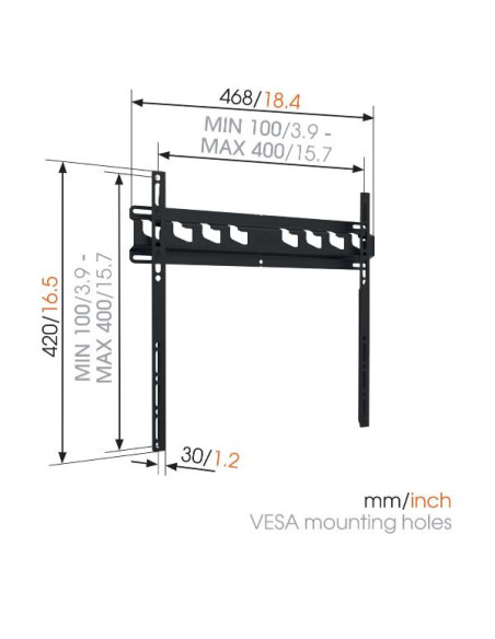 MA3000-B1 STAFFA FISSA 32-65