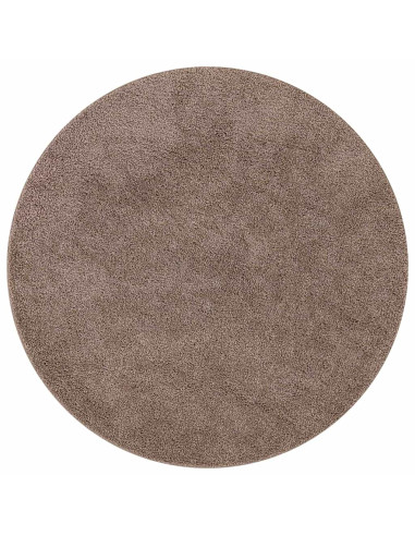 Tappeto Shaggy Antiscivolo Marrone 90 x 90 cm PP