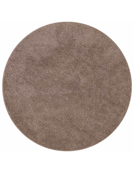 Tappeto Shaggy Antiscivolo Marrone 90 x 90 cm PP