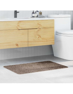 Tappetino da bagno antiscivolo Marrone 60 x 90 cm PP