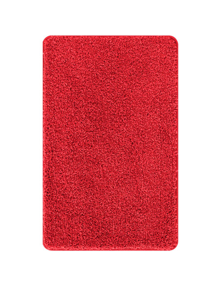 Set di tappetini antiscivolo per il bagno 3 pcs Rosso PP