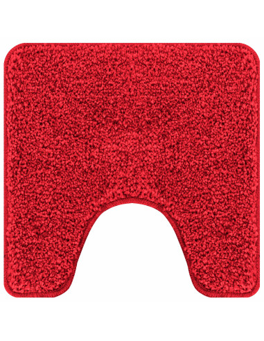 Set di tappetini antiscivolo per il bagno 3 pcs Rosso PP