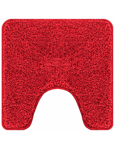 Set di tappetini antiscivolo per il bagno 3 pcs Rosso PP